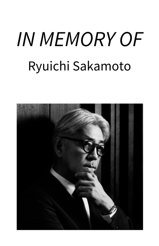 Photo shared for in memory of Ryuichi Sakamoto
