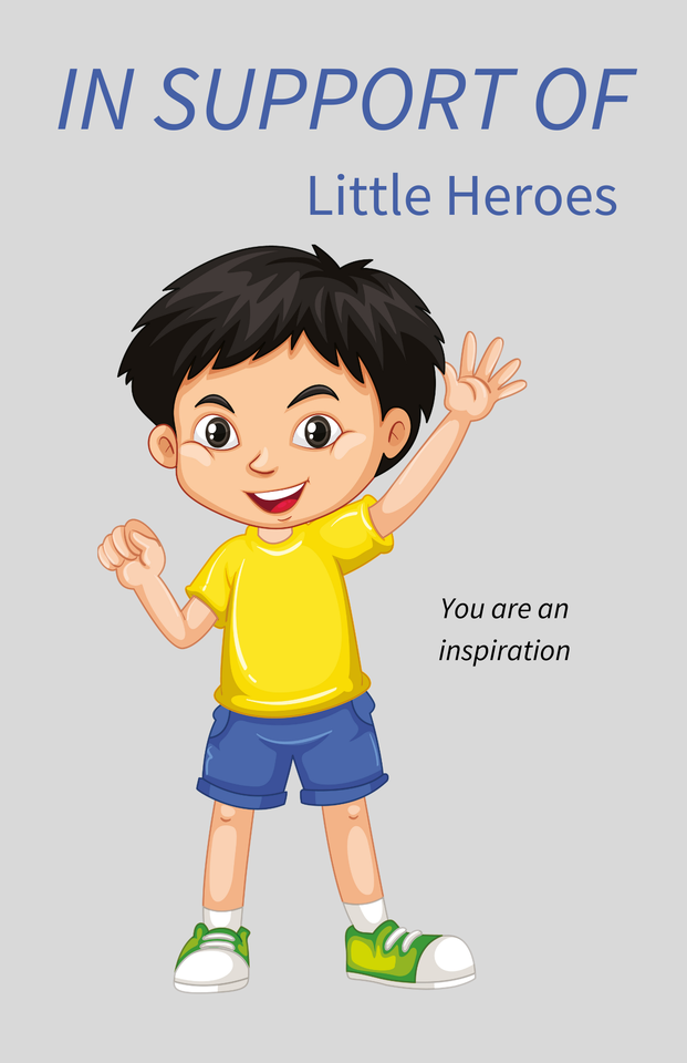 Photo shared for in support of Little Heroes