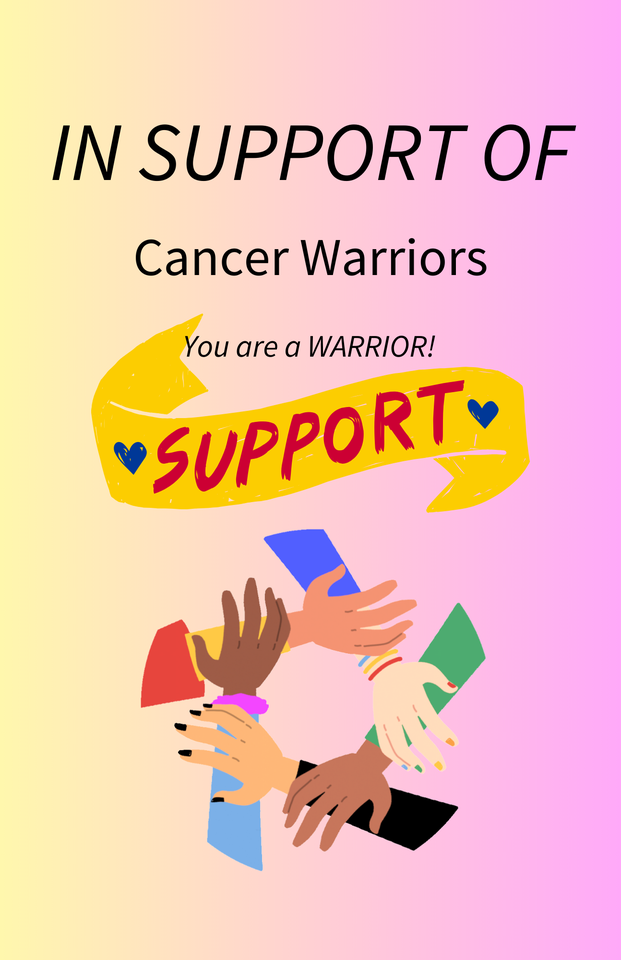 Photo shared for in support of Cancer Warriors