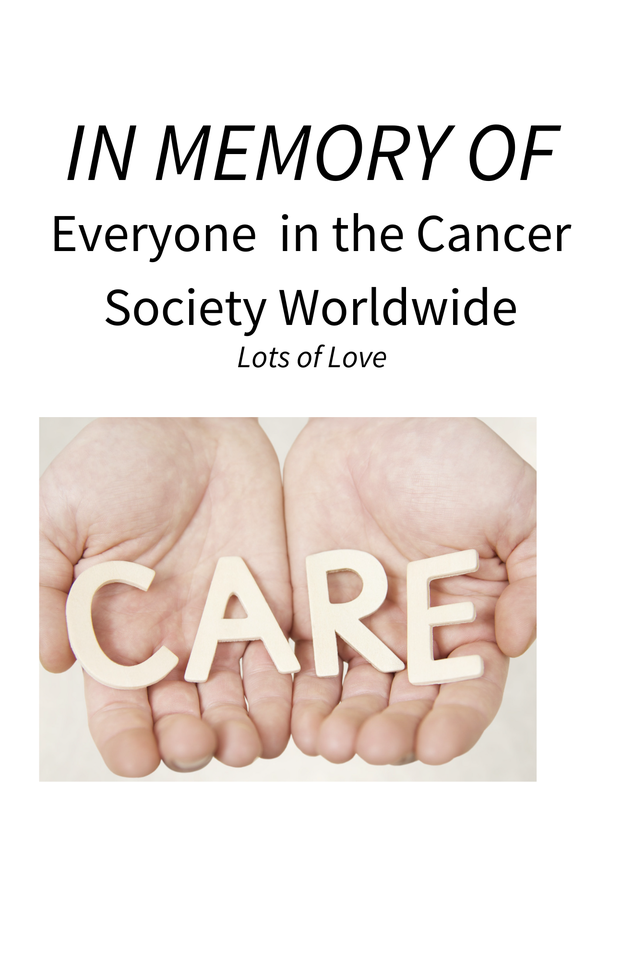 Photo shared for in support of Cancer Society