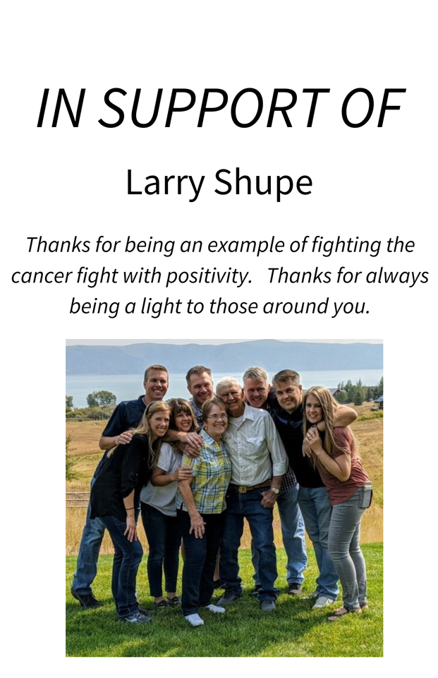 Photo shared for in support of Larry Shupe