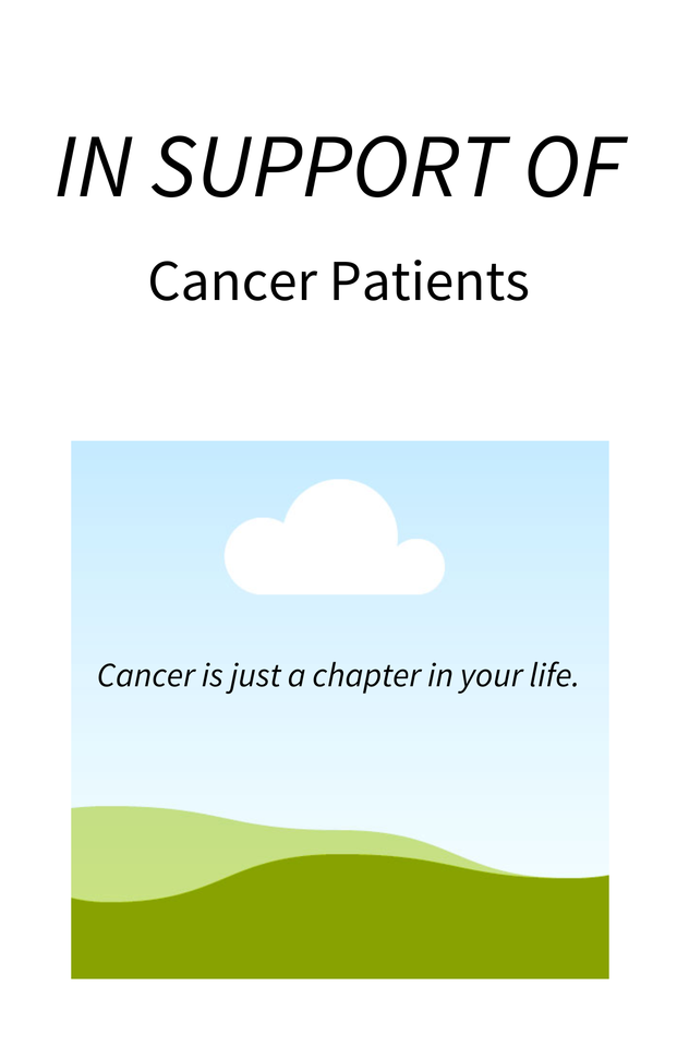 Photo shared for in support of All cancer patients