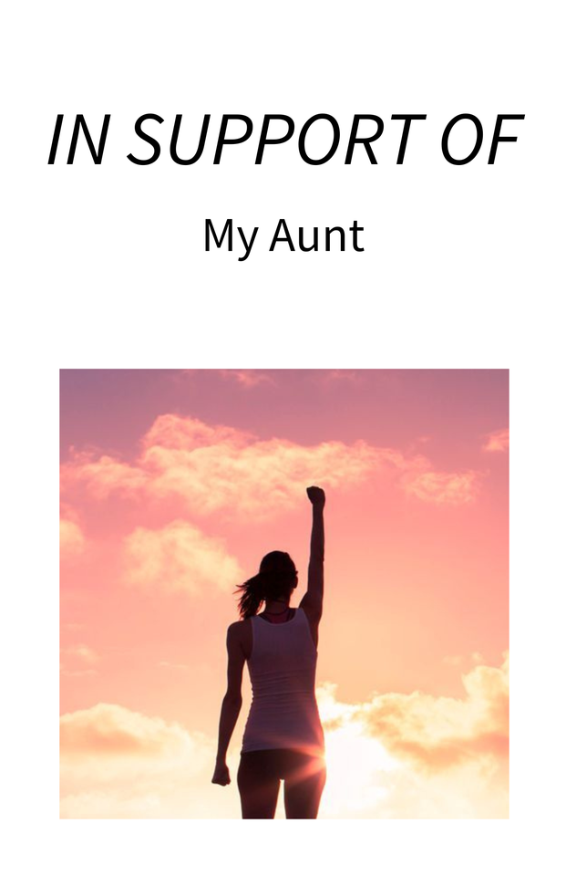 Photo shared for in support of My Aunt