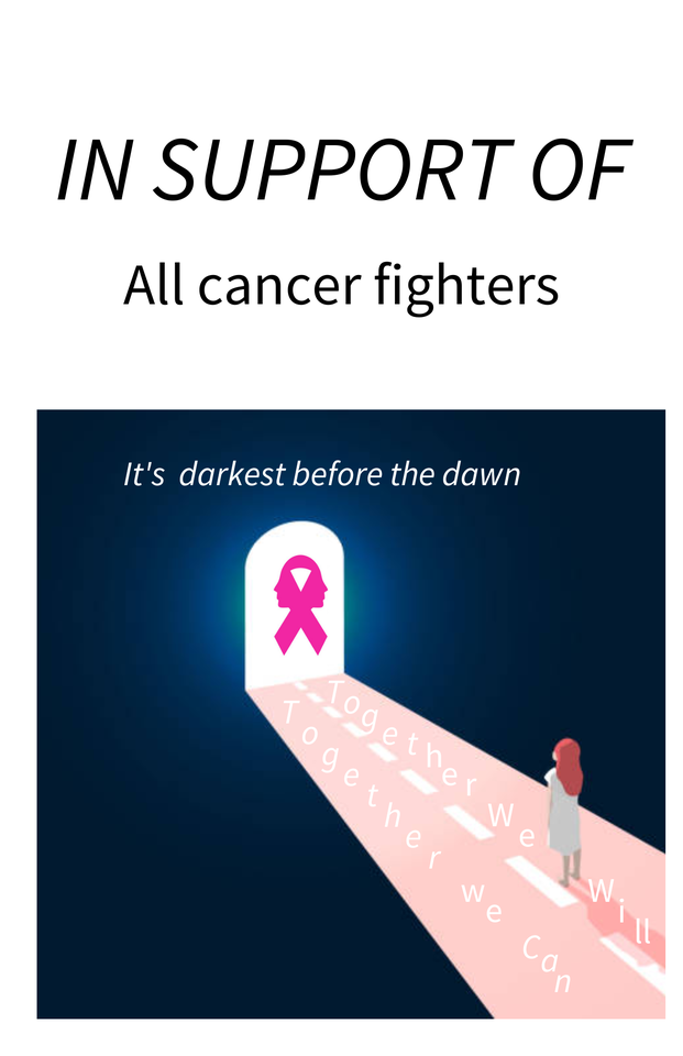 Photo shared for in support of Cancer patients