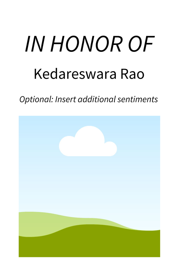 Photo shared for in support of kedareswara Rao
