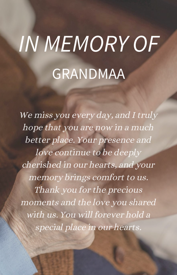 Photo shared for in memory of Grandmother