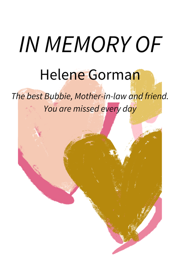 Photo shared for in memory of Helene Gorman