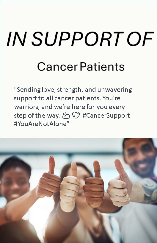 Photo shared for in support of Cancer Patients