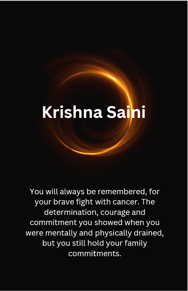 Photo shared for in memory of Krishna Saini