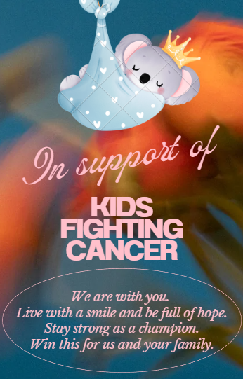 Photo shared for in support of Kids fighting cancer