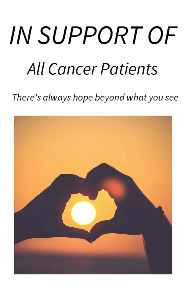 Photo shared for in support of All cancer patients