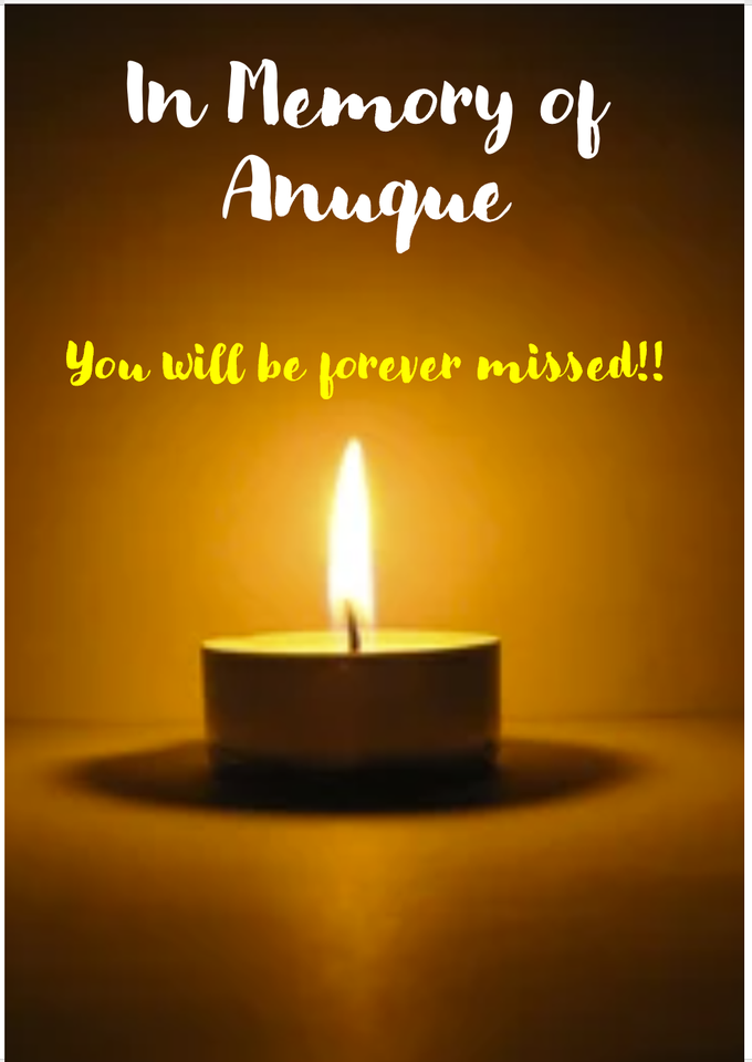 Photo shared for in memory of Anuque
