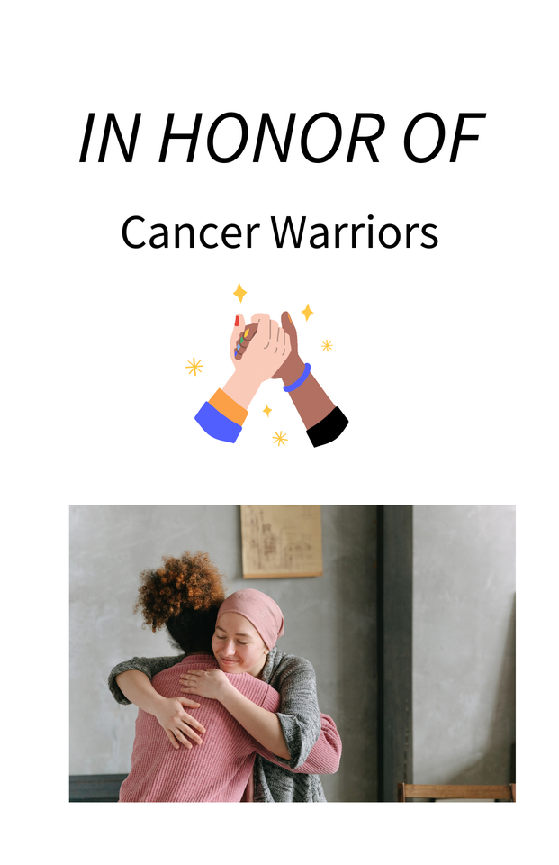 Photo shared for in honor of Cancer Warriors