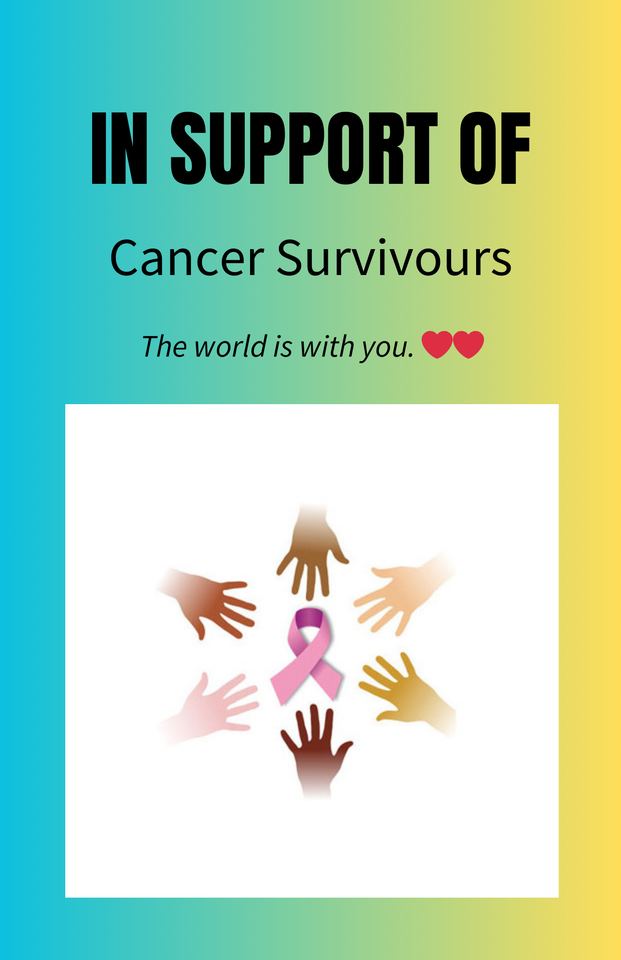 Photo shared for in support of Cancer Survivours