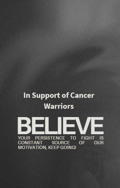 Photo shared for in support of Cancer warriors