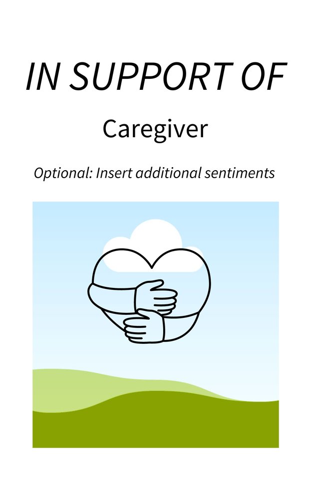 Photo shared for in support of Caregivers