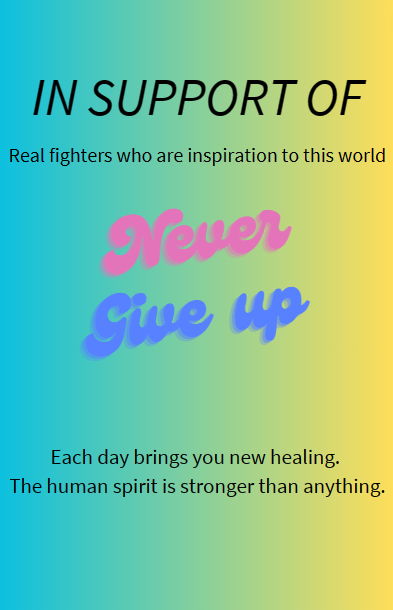 Photo shared for in support of fighting the disease