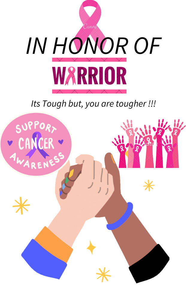 Photo shared for in support of Cancer Warriors