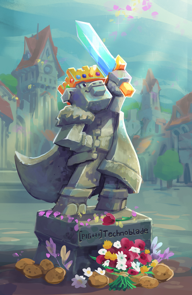 Photo shared for in honor of Technoblade