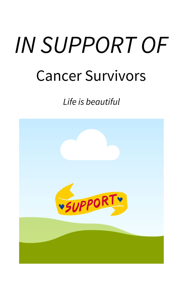 Photo shared for in support of Cancer Survivors