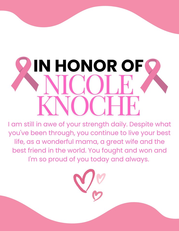 Photo shared for in honor of Nicole Knoche