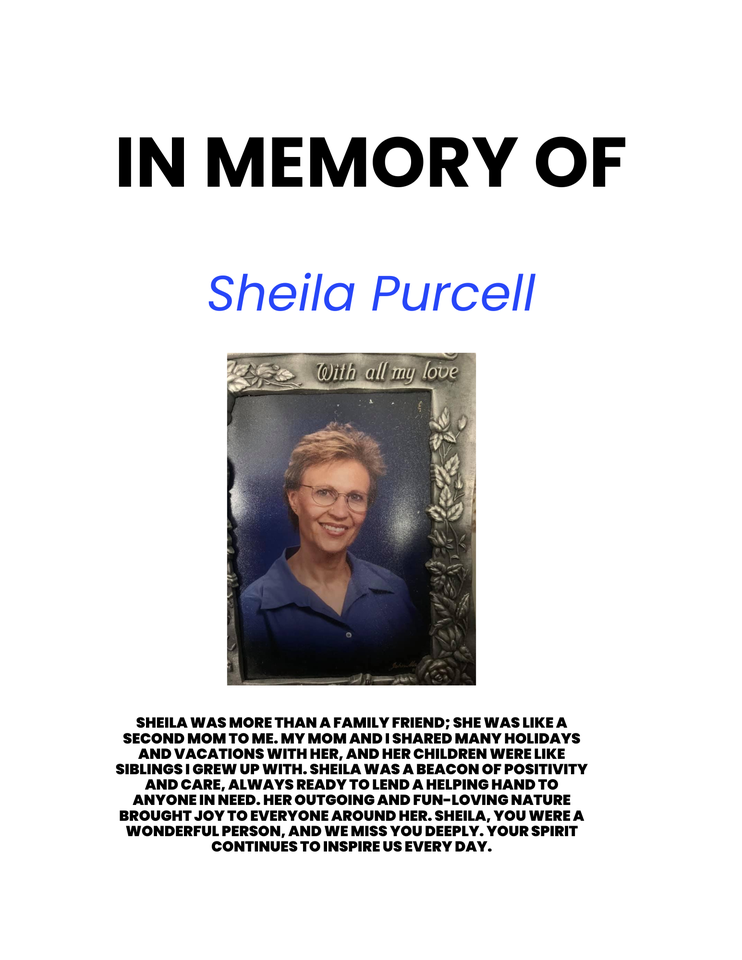 Photo shared for in memory of Sheila Purcell