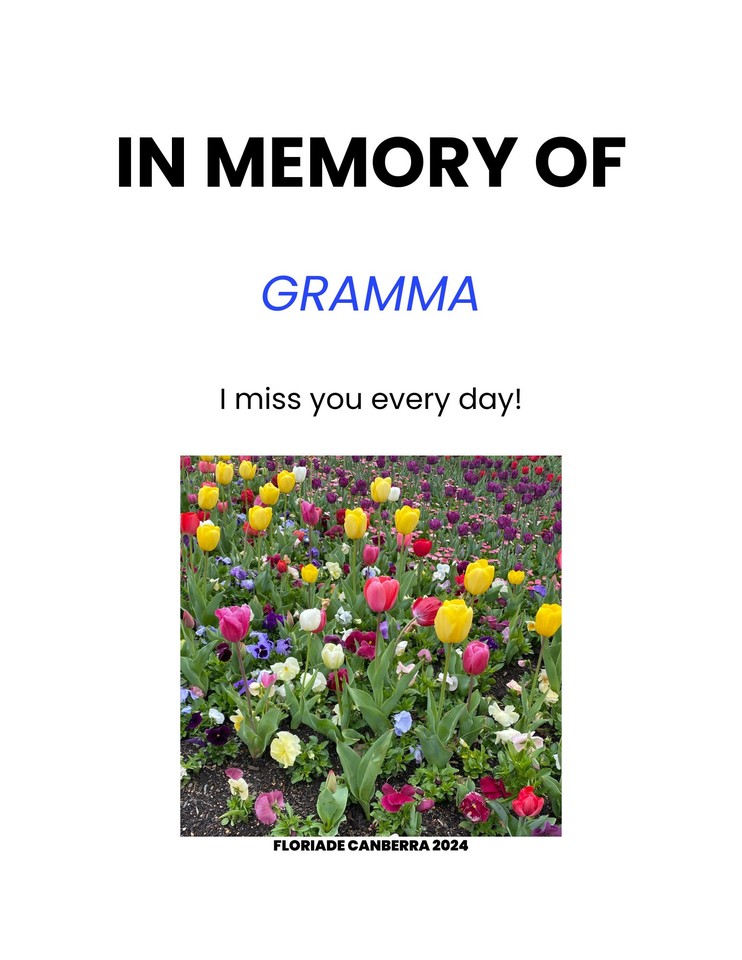 Photo shared for in memory of Gramma