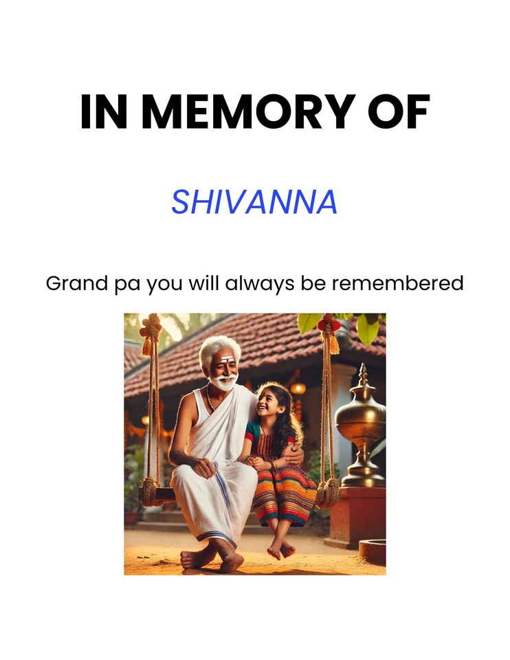 Photo shared for in memory of My Grand father