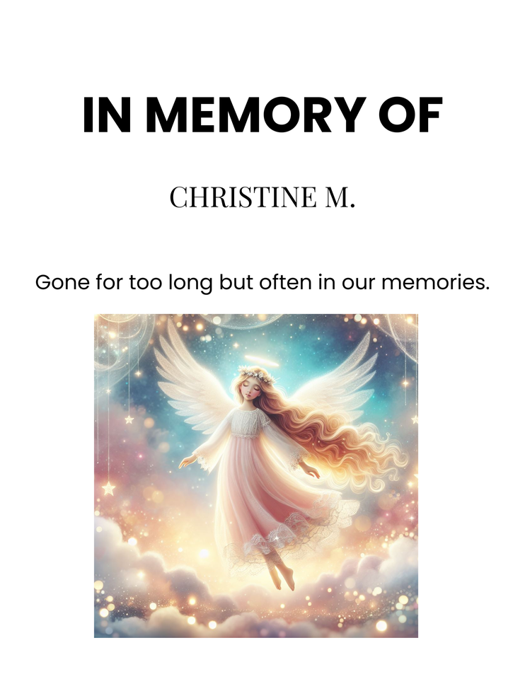 Photo shared for in memory of Christine M.