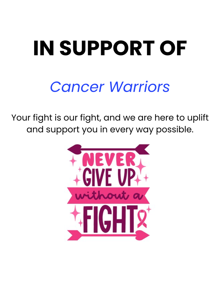 Photo shared for in support of Cancer Warriors