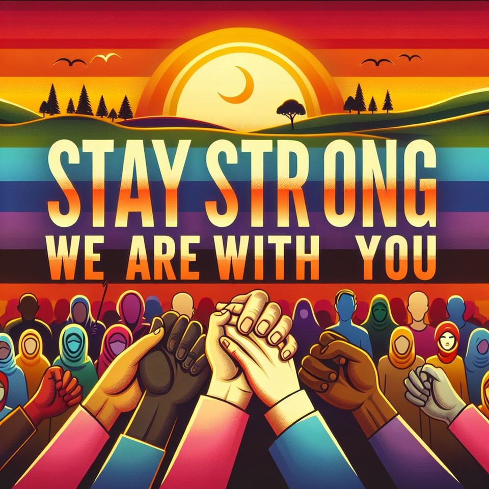 Photo shared for in support of all brave people