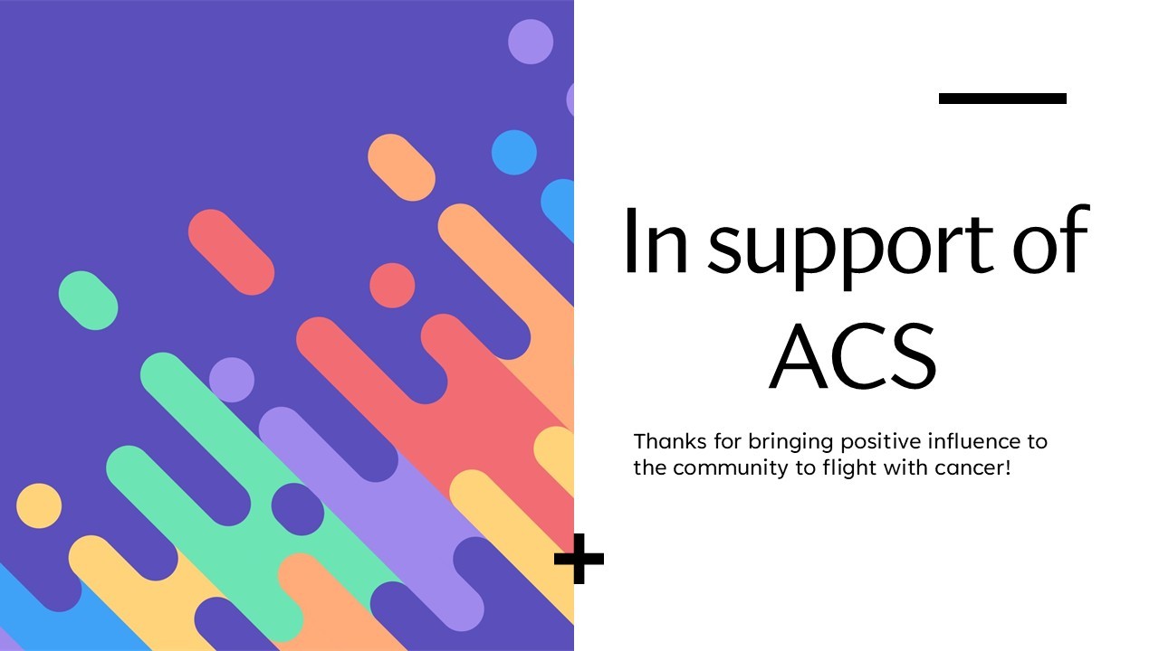 Photo shared for in support of ACS