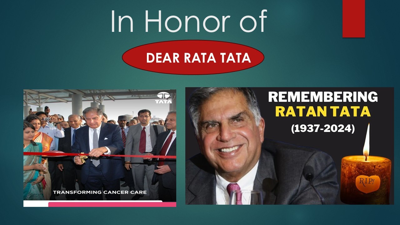 Photo shared for in honor of Ratan Tata