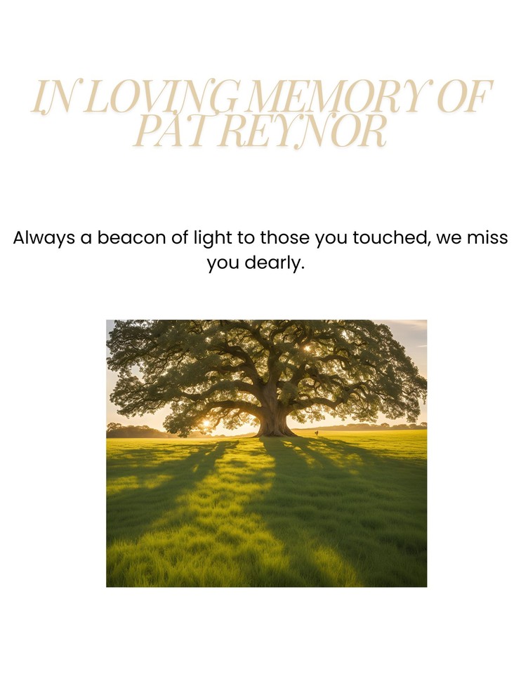 Photo shared for in memory of Pat Reynor