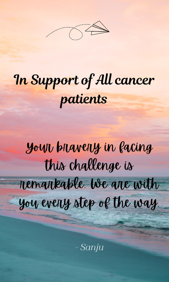 Photo shared for in support of All Cancer Patients
