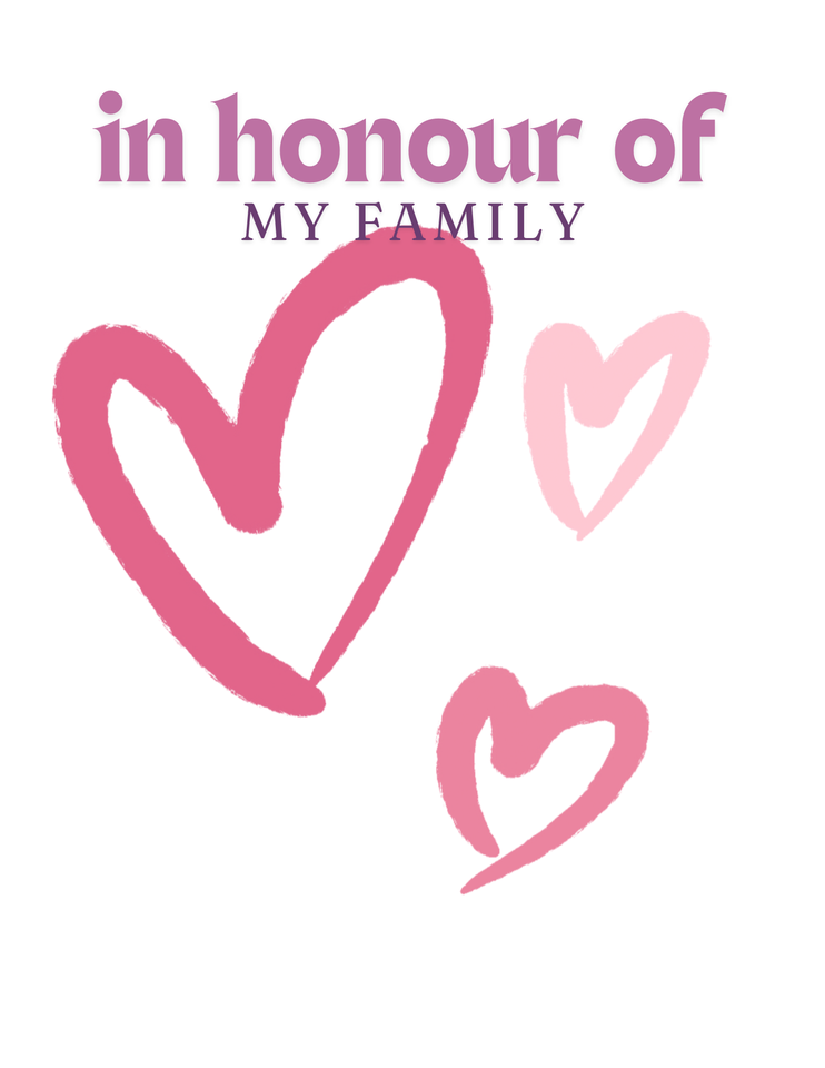 Photo shared for in honor of My family, parents