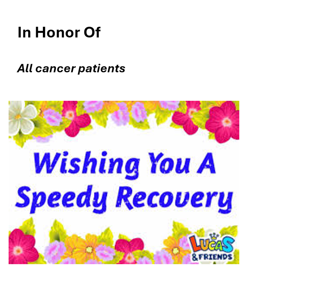 Photo shared for in honor of All cancer patients
