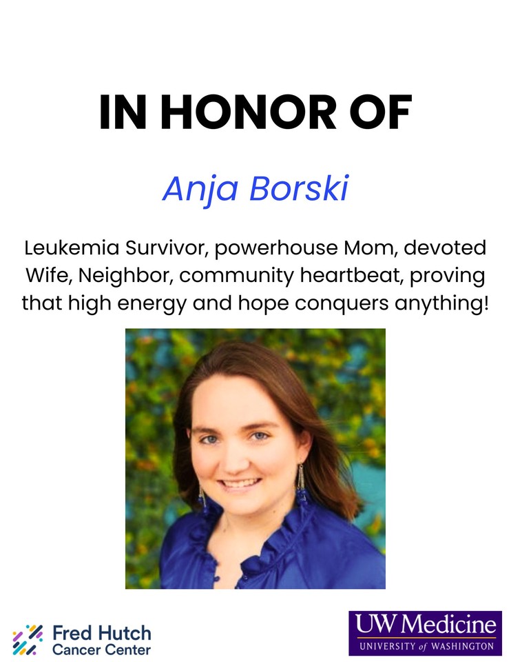 Photo shared for in honor of Anja Borski