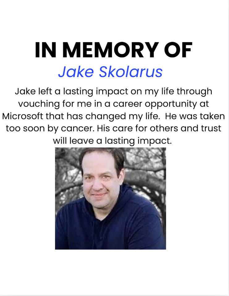 Photo shared for in memory of Jake Skolarus