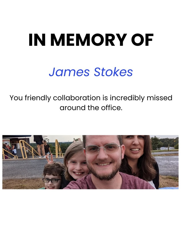 Photo shared for in memory of James Stokes