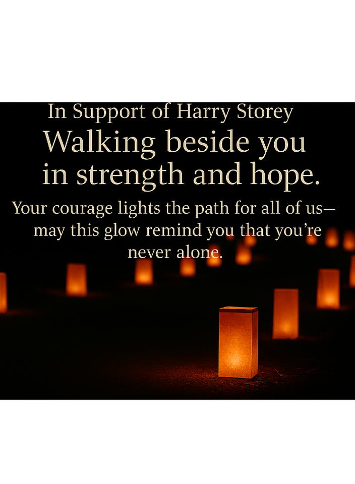 Photo shared for in support of Harry Storey