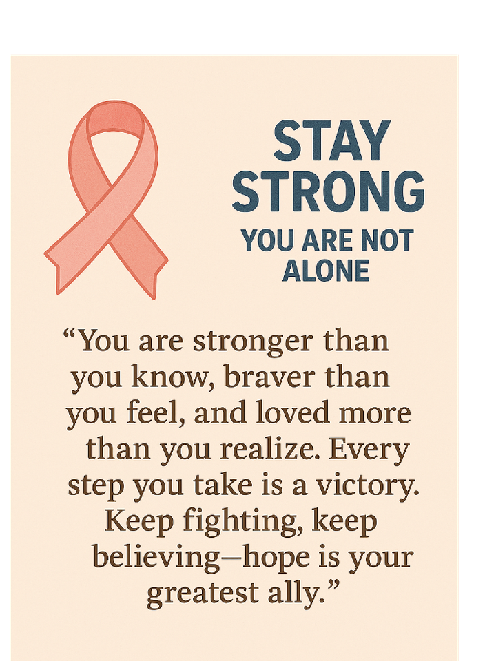 Photo shared for in support of Cancer patients