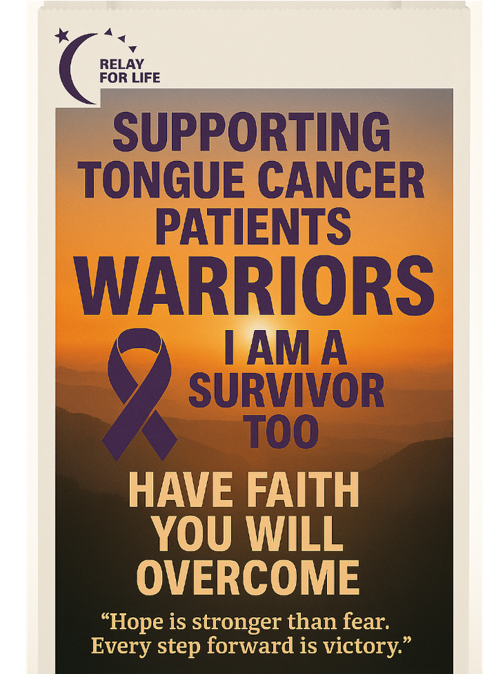 Photo shared for in support of TongueCancer Patient