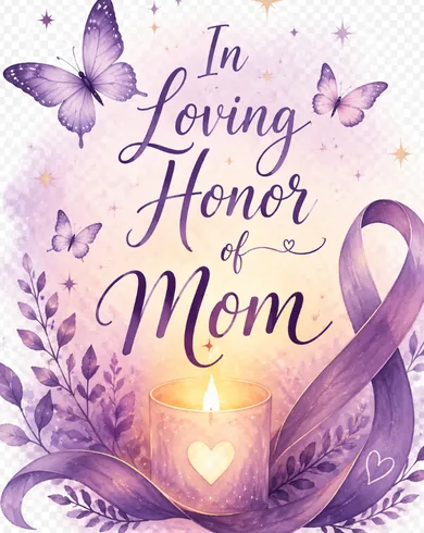 Photo shared for in honor of my mom